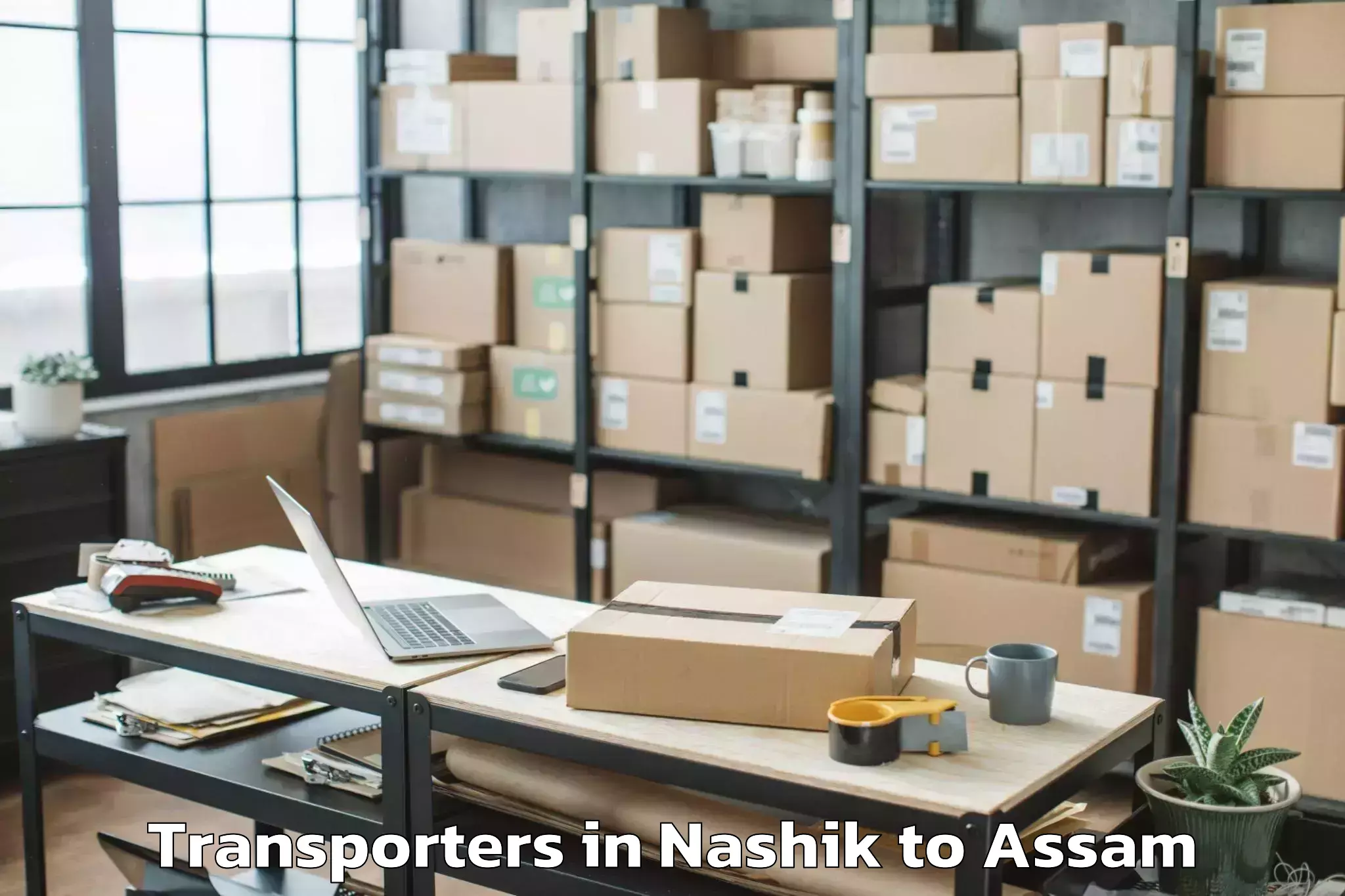 Top Nashik to Silapathar Transporters Available